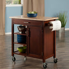 Winsome Wood Marissa Kitchen Cart (94543)-Three removable open shelves