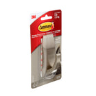 Command Modern Reflections Hook MR03-BN-C, Large Brushed Nickel-Ideal for a variety of surfaces, including paint, wood, tile and more