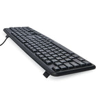 Verbatim Slimline Corded USB Keyboard and Mouse, Black-Adjustable tilt legs for added comfort