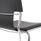 Avenue Six 26" Dorado Vinyl with Chrome Base Counter Stools, Black, 2 Pack-Chrome Base