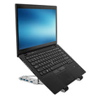 Targus AWU100205GL Ergo Adjustable Laptop Stand with Integrated Hub-Easily foldable and portable