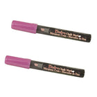 Marvy Uchida Chisel-Tip Liquid Chalk Markers - Erasable - Dustless - Violet Red - 2 Pack-Colour: Violet Red