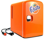 Coca-Cola Fanta Portable 6 Can Thermoelectric Mini Fridge Cooler/Warmer - 4 L / 4.2 qt-4 L (4.2 qt) capacity