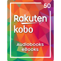 Kobo $50 Gift Card-Air Miles cannot be collected on Gift Card purchases.