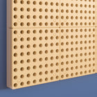Flash Furniture Bright Beginnings Commercial Grade Multipurpose Modular STEAM Wall Peg System Panel - 31.5"L x 47.2"H - Natural-31.5" W x 1.5" D x 47" H