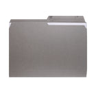Hilroy File Folders - Letter Size - 9" x 11 3/4" - Grey - 100 Pack-Printed with space for name and number