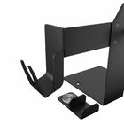 CTA Digital Dual VESA Compatible Plate POS Station with Printer Stand, Magnetic Scanner Holder, and Card Reader Holder - Black-Weight: 9.4lbs
