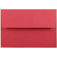 JAM Paper A8 Invitation Envelopes, 5.5 x 8.125, Brite Hue Red Recycled, 250 Pack (27799H)-Red recycled envelope