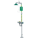Haws Combination Emergency Shower and Eye/Face Wash Station, Stainless Steel Bowl (SEB258)-Combination Emergency Shower and Eye/Face Wash Station