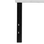 Flash Furniture Bedford Tufted Upholstered King Size Headboard - White Fabric-White Fabric Upholstery