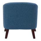 CorLiving LSS-151-C Elwood Modern Tub Chair in Blue-Classic tub chair design with modern finishes