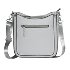 Nicci Medium Top Zip Crossbody Bag with Web Strap - Grey-Crossbody Bag