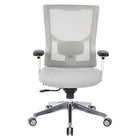 Pro-Line II White Mesh High Back Manager's Chair and Padded Seat, Heigh Adjustable Back-Adjustable Lumbar Support