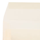 JAM Paper 5.5 x 5.5 Square Envelopes, Spring Ochre Ivory Translucent Vellum, 50 Pack (1591909I)-Paper Weight: 30 lbs.