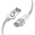 Speedex Cat 8 High-Speed 40 Gigabit Ethernet Patch Internet Shielded Cable - 10 ft Length - White-High Speed Ethernet Cable For Networks