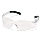 Pyramex Ztek Safety Eyewear Glasses, Clear, 12 Pack-Scratch resistant polycarbonate lens with black temple tips