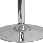 Flash Furniture 23.75" Square Glass Table with 30"H Chrome Base-Chrome Base