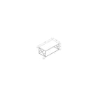 Monarch Specialties 3375 Coffee Table - Grey Cement With Chrome Metal-Spacious rectangular table top