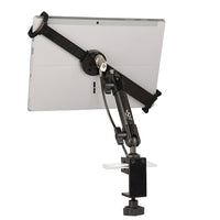 The Joy Factory LockDown Universal C-Clamp Carbon Fiber Mount with Combination Lock for 7-10.1" Tablets-Carbon Fiber C-Clamp Mount