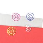 JAM Paper Circular Coloured Papercloops, Assorted Round Paper Clips, 9 packs of 50 clips, 450 Pack (221812619)-Material: Metal