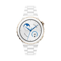 Huawei Watch GT 3 Pro 43mm Ceramic - Ceramic Case with Ceramic Strap - White-Smartwatch display size: 1.32"