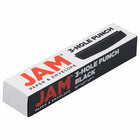 JAM Paper Metal 3 Hole Punch - Black - 10 Sheet Capacity-Size: 10.375 x 2.25 x 1.625 inches