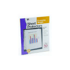 Charles Leonard Sheet Protectors, Top Loading with Binder Holes, 2 Mils Economy Weight, Letter Size, 200 Pack-Polypropylene sheets are acid free and archival safe