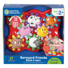 Learning Resources Build & Spin: Barnyard Friends - Multicolor-Snap gears and friendly barnyard animals into this portable playset that helps toddlers hone their fine motor skills