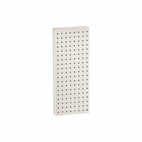 Azar Displays 20" x 8" Pegboard 1-Sided Wall Panel, Solid White, 2 Pack-For use with flat surface