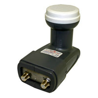 Digiwave Linear Universal Dual LNBF, 4" x 3" x 4", Grey-Full coverage of Ku-Band for Analog and Digital reception