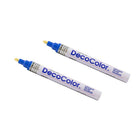 Marvy Uchida Broad-Point Opaque Paint Markers - Blue - 2 Pack-Marker Tip: Broad Point
