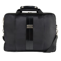 Vangoddy Laptop Shoulder Bag 15" - Black-Cushioned nylon material. Designed to bring all of your office essentials on the go