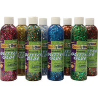 Chenille Kraft Glitter Chip Glue 8 Oz., 8 Pack-Glitter glue in assorted range of Colours for decorative artworks