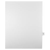 Mark Maker Legal Tabs - Letter Size - White - 1/15th cut - 25 tabs per package - 5 packages Pack - Number 71-White Single Tabs