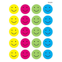 Teacher Created Resources Happy Faces Stickers Assorted Colours, 1440 Pack (TCR1274)-Happy Face reward stickers.