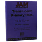 JAM Paper Translucent Vellum Cardstock, 8.5 x 11, 43lb Purple Translucent Vellum, 50 Pack (1592224)-Primary blue