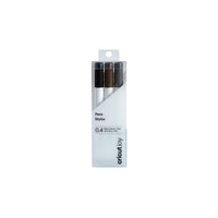 Cricut Joy Pens - 0.4 - Black, Brown, Grey-3 fine point (0.4) pens in Black, Brown, Gray