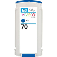 HP 70 Blue Ink Cartridge (C9458A)-Blue