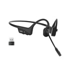 Shokz OpenComm2 UC with USB-A Dongle Bluetooth Stereo Headset Noise Cancelling Boom Microphone with Mute Button -  Cosmic Black-Crystal Clear Communication: Experience unmatched clarity in your conversations with our advanced dual noise-canceling microphones. Say goodbye to background noise and distractions, ensuring every word is heard loud and clear.