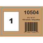 Labelcraft Products Zero Waste Labels - 8.5" x 11" - 150 Labels-1 labels per sheet, 150 sheets