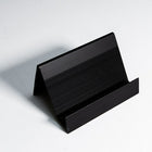 Futech BC001B Aluminum Slanted Business Card Holder, Black, 2 Pack-Aluminum, Black