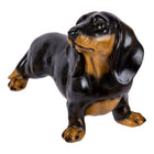 Truu Design Standing Daschund Dog Figurine, 13.5 inches, Black-Design: unique and detail-oriented dachshund dog design to spruce up any living room, bedroom, kitchen, cabin or cottage