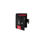 CHAMPS Leather RFID Double Card/ID Holder with Tab Closure, Black-20 Center Pylar Windows