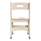 Flash Furniture Bright Beginnings Commercial Grade Wooden Classroom Chairs, 11.5" Seat Height with Foot Caps - Natural -Set of 2-Curved Legs to Prevent Tipping