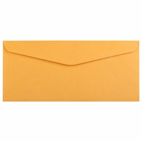 JAM Paper #10 Business Commercial Envelopes - 4 1/8" x 9 1/2" - Brown Kraft Manila - 100 Pack-Colour: Brown Kraft