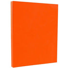 JAM Paper Bright Color Cardstock, 8.5 x 11, 65lb Orange Recycled, 2 packs of 50 (1033879g)-Size: 8-1/2" x 11"