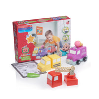 CoComelon Build & Reveal Musical Vehicles- Mess free water paint brush reveals hidden characters inside the vehicles