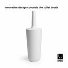 Umbra Corsa Toilet Brush - Melamine - White-6