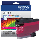 Brother Genuine LC406XLMS High-Yield Magenta Ink Cartridge-Intelligently engineered to work in seamless unison with your Brother INKvestment Tank inkjet printer