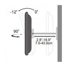 Techly 2-Arm Tilt/Swivel TV Wall Mount, 42-70", (ICA-PLB 147XL)-Supports VESA UP TO 800x400 mm
